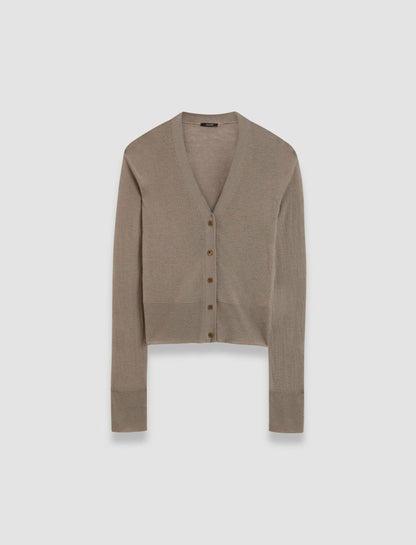 JOSEPH Fashion Women Cashair Cardigan Escargot
