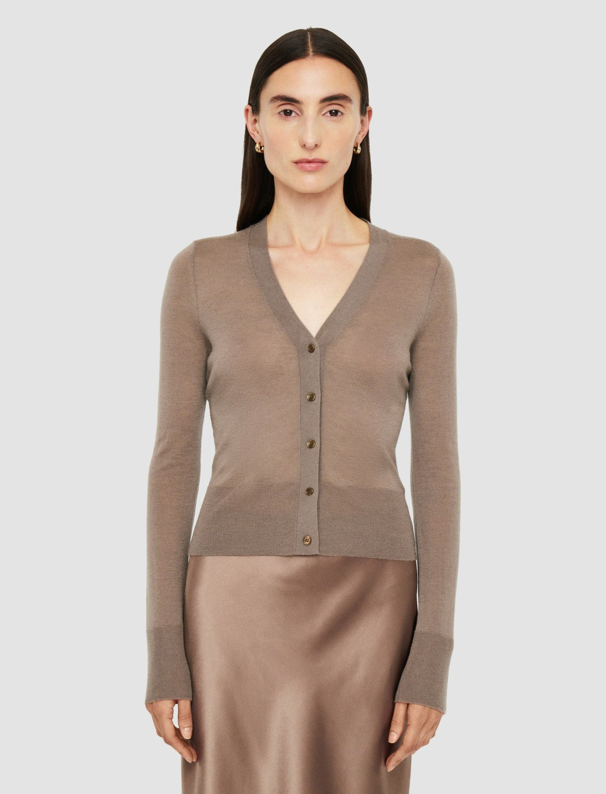 JOSEPH Fashion Women Cashair Cardigan Escargot
