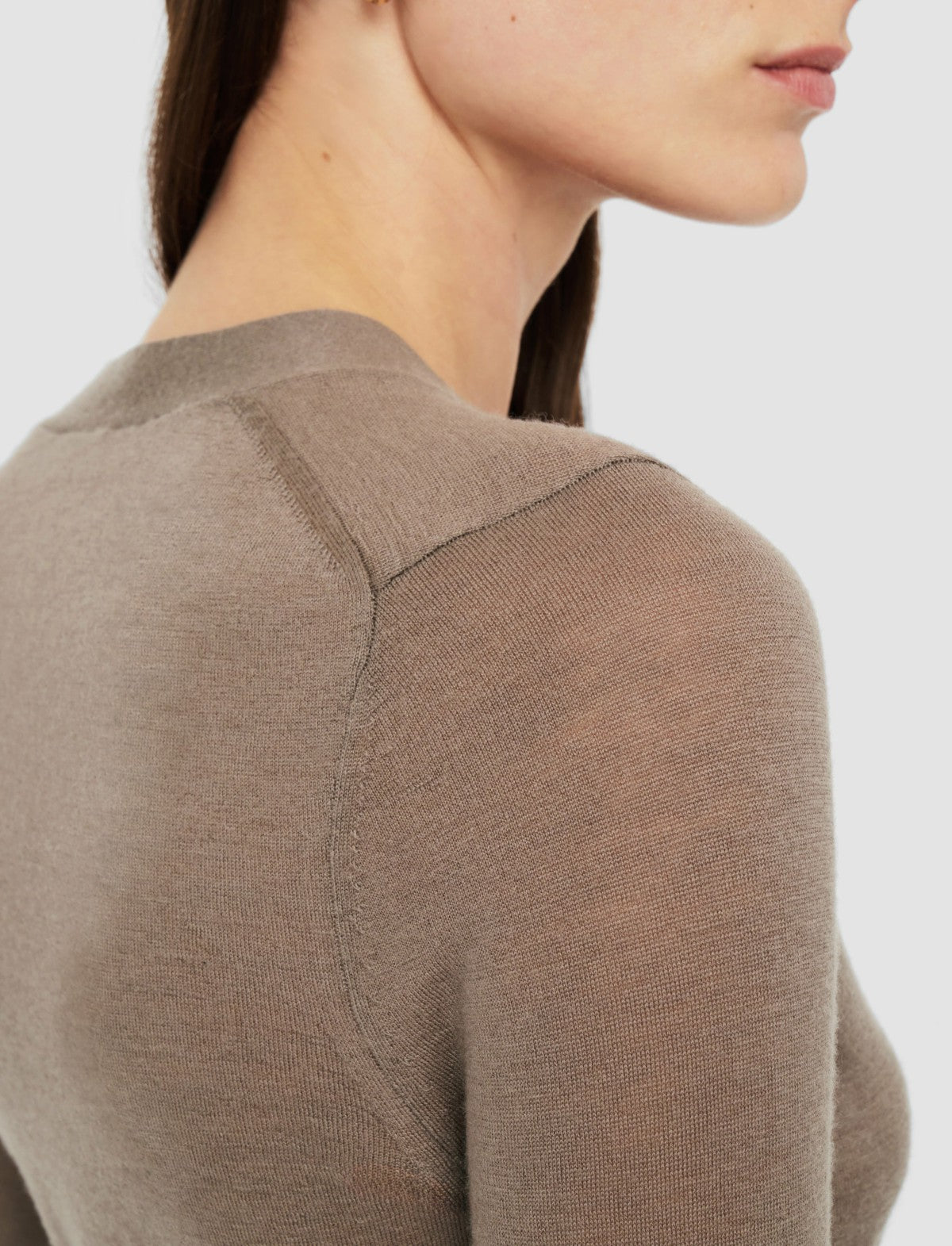 JOSEPH Fashion Women Cashair Cardigan Escargot