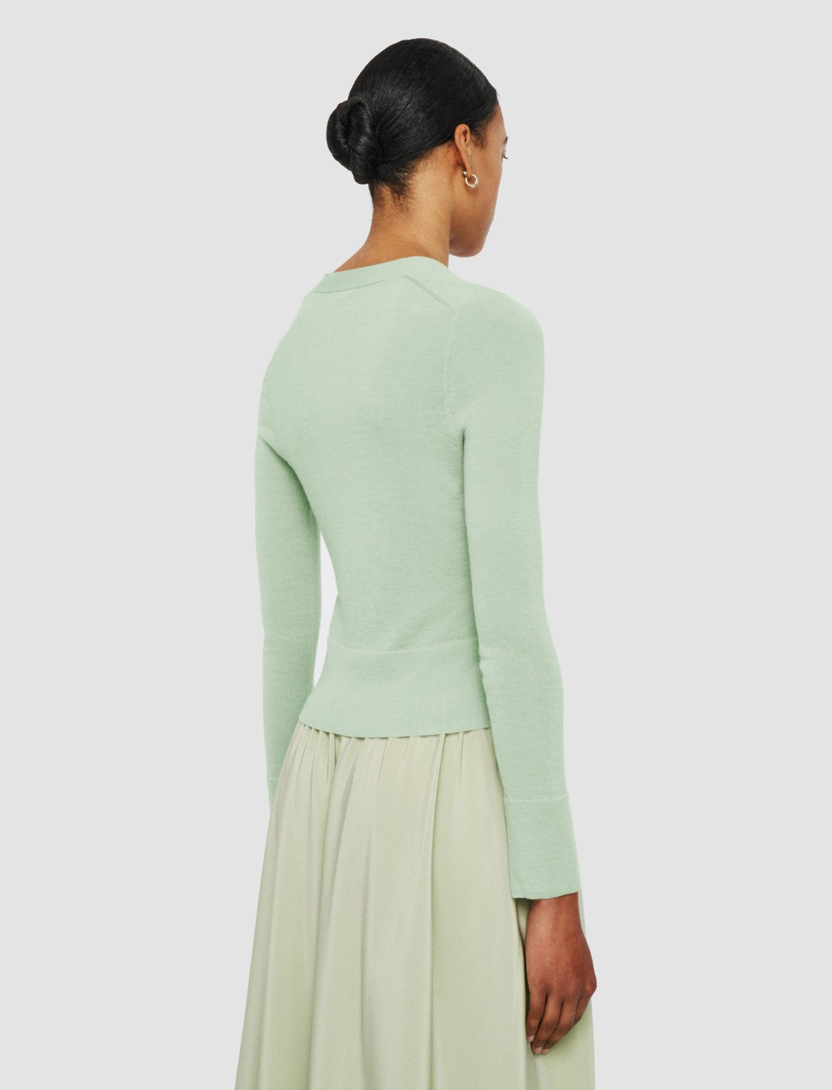 JOSEPH Fashion Women Cashair Cardigan Matcha