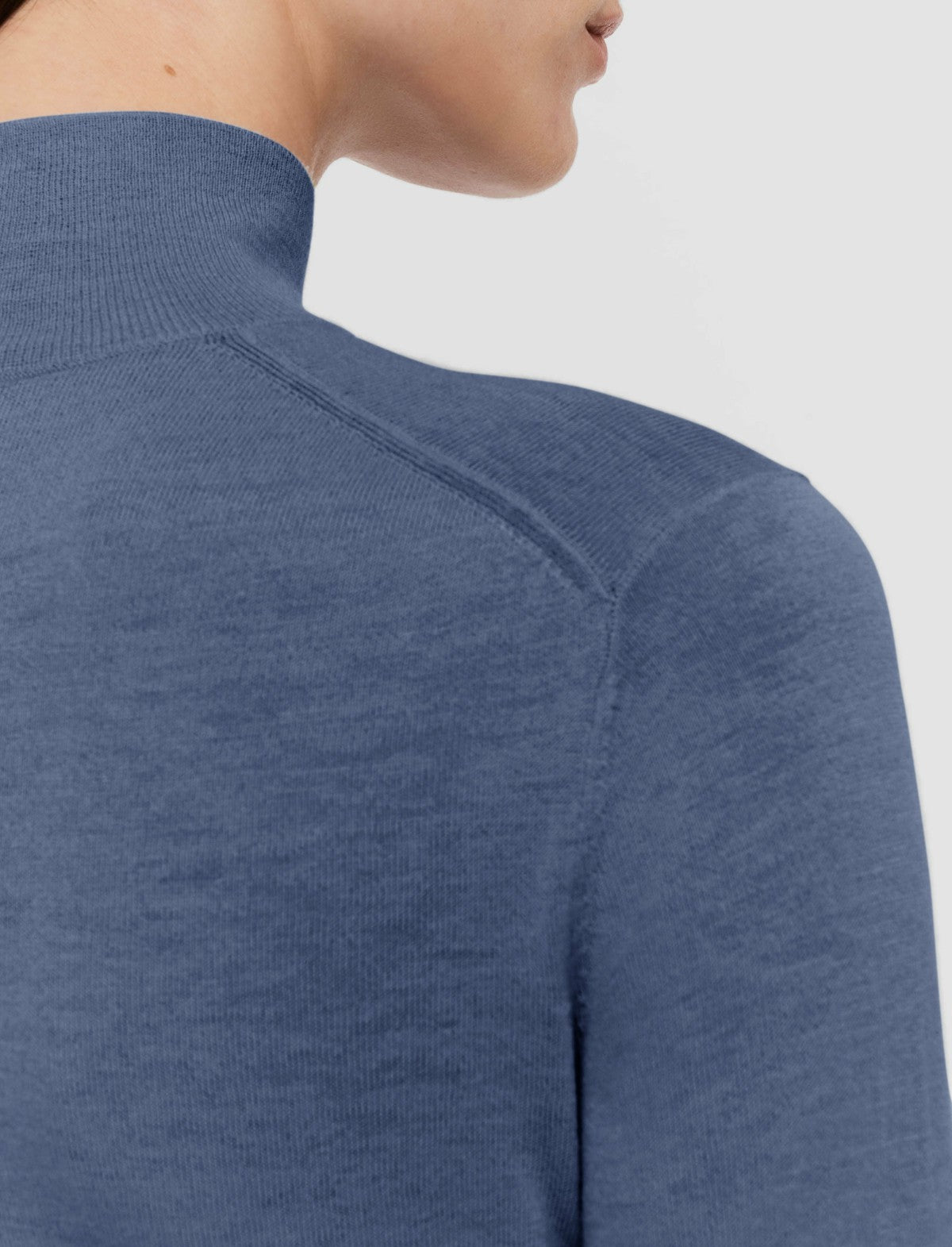 JOSEPH Fashion Women Cashair High Neck Jumper Harbour