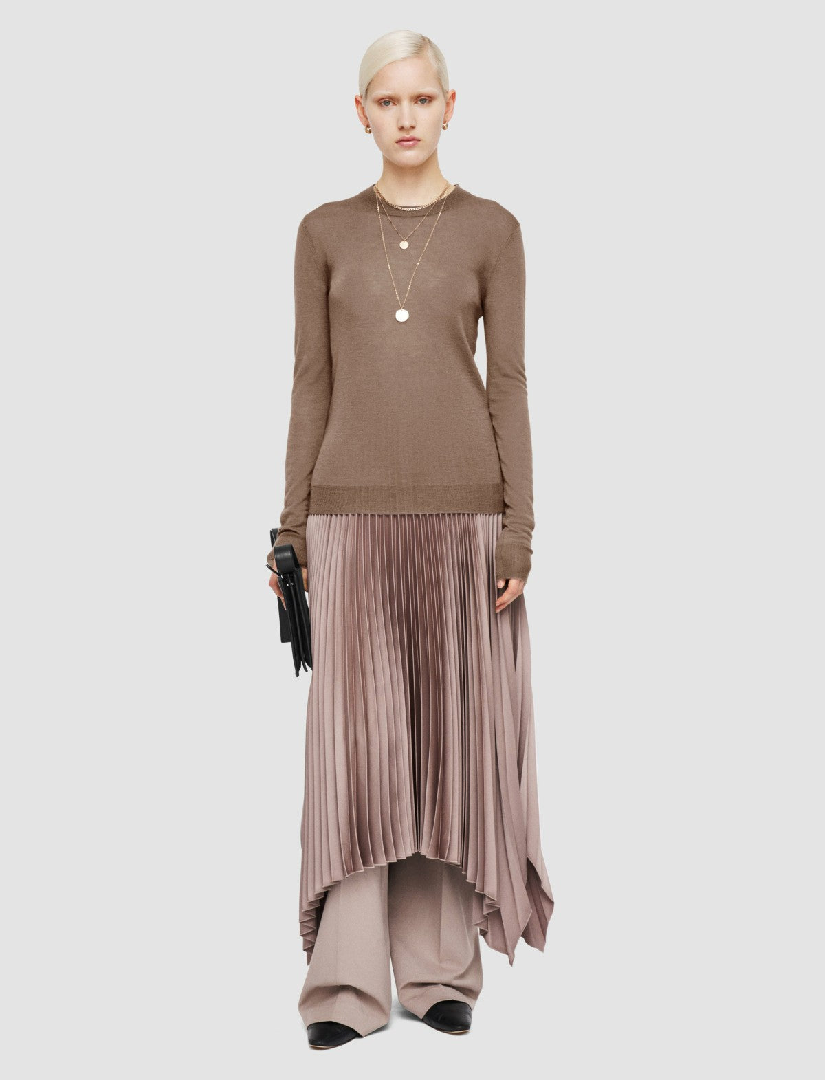 JOSEPH Fashion Women Cashair Round Neck Jumper Escargot