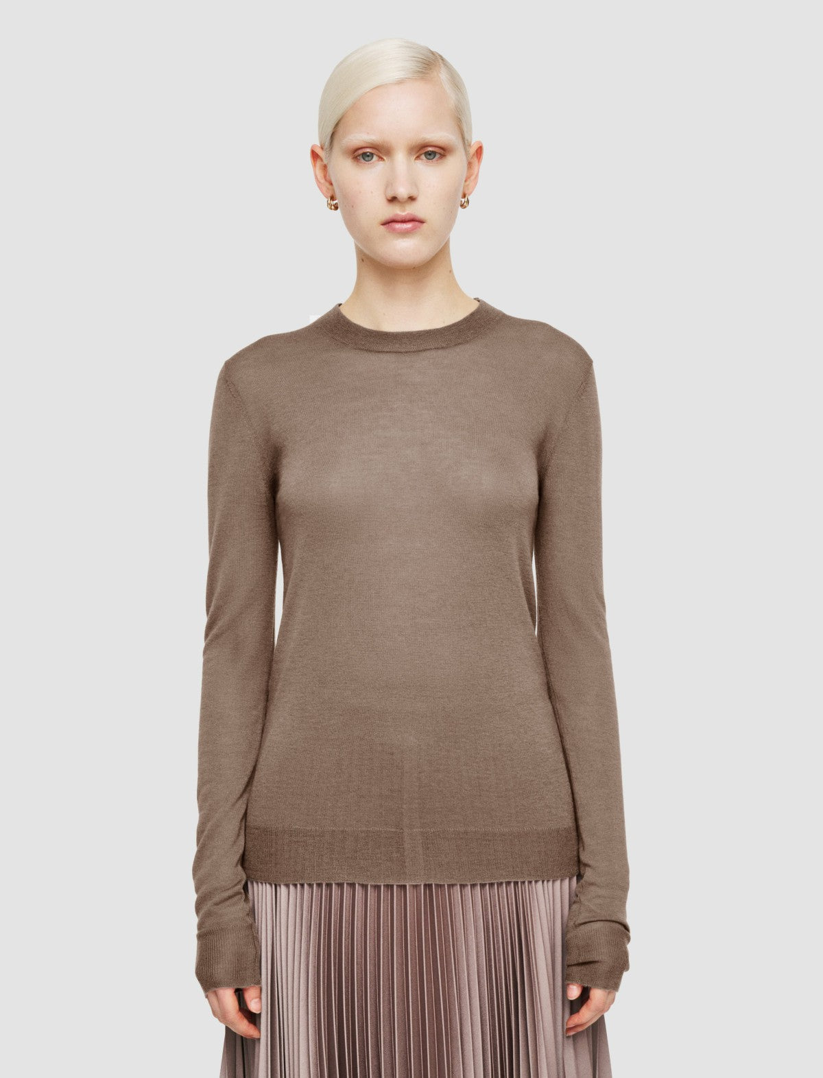 JOSEPH Fashion Women Cashair Round Neck Jumper Escargot