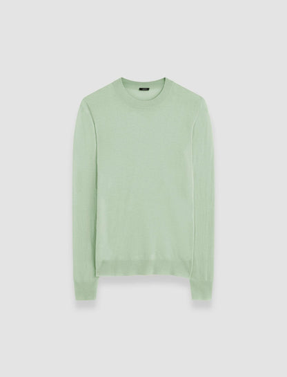 JOSEPH Fashion Women Cashair Round Neck Jumper Matcha