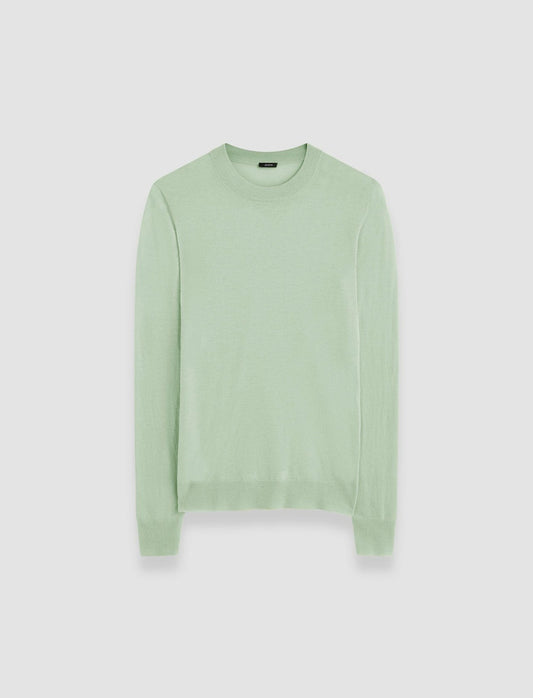 JOSEPH Fashion Women Cashair Round Neck Jumper Matcha