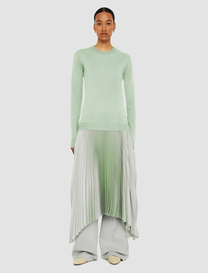 JOSEPH Fashion Women Cashair Round Neck Jumper Matcha