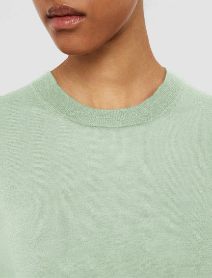 JOSEPH Fashion Women Cashair Round Neck Jumper Matcha