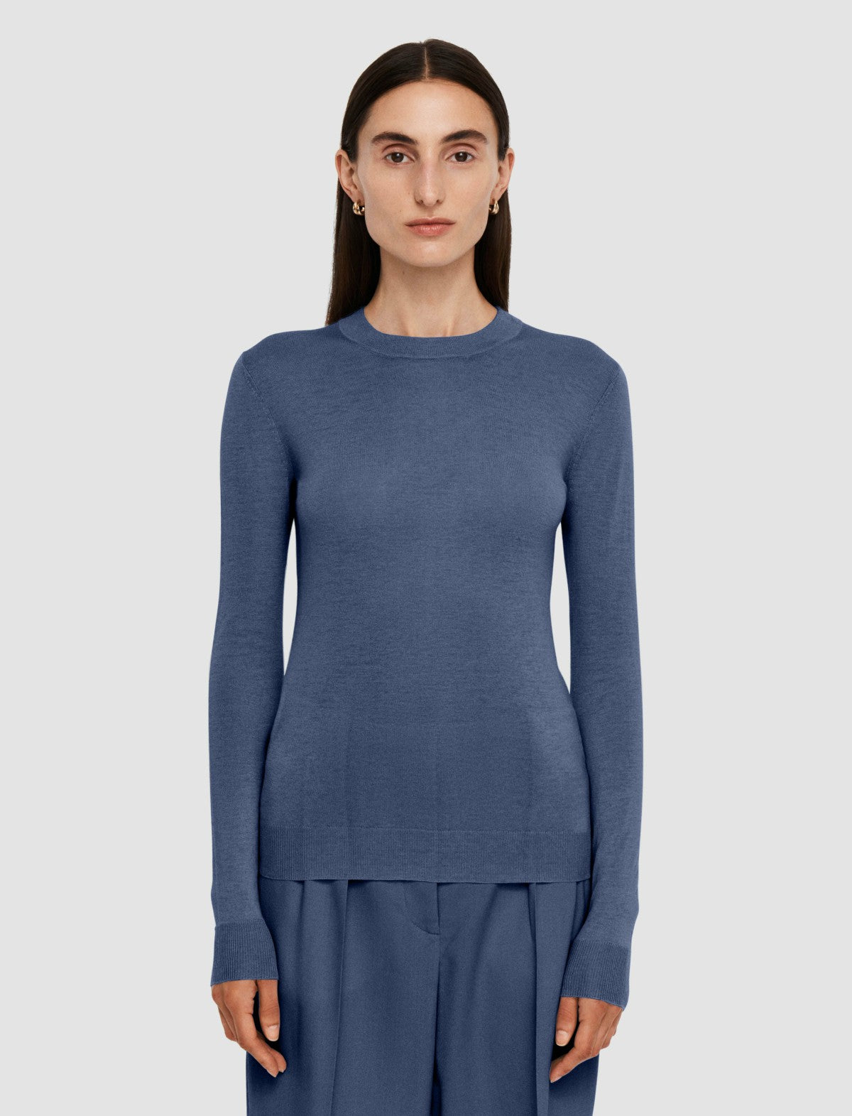 JOSEPH Fashion Women Cashair Round Neck Jumper Harbour