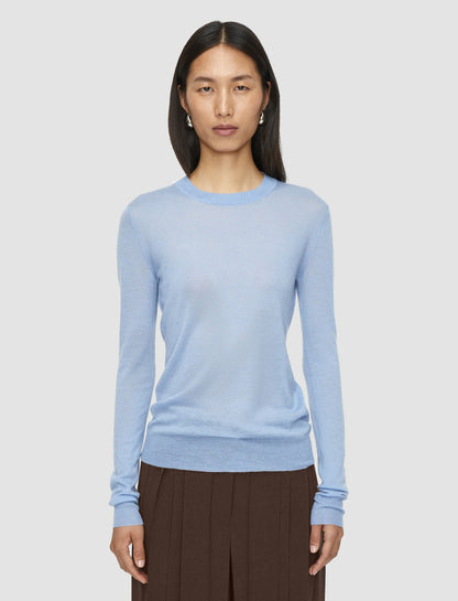 JOSEPH Fashion Women Cashair Round Neck Jumper Faded Sky