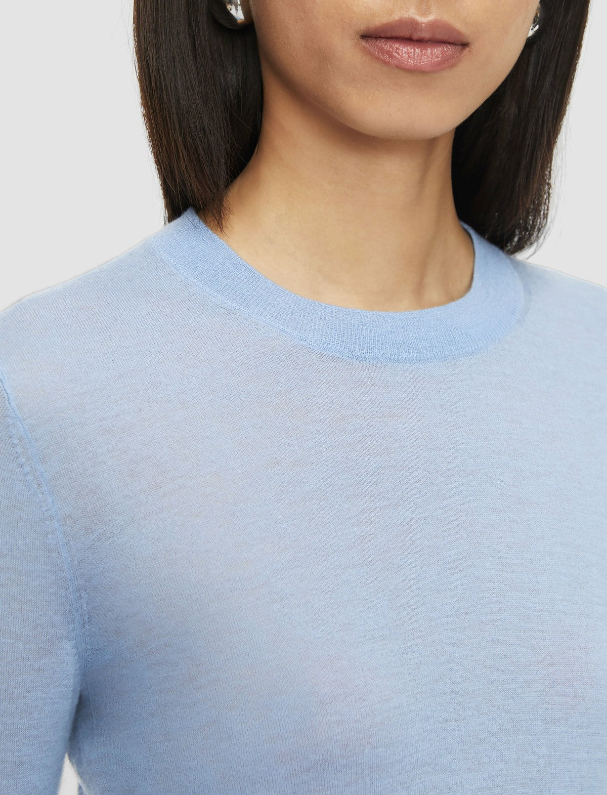 JOSEPH Fashion Women Cashair Round Neck Jumper Faded Sky