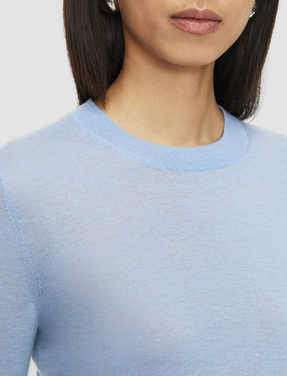 JOSEPH Fashion Women Cashair Round Neck Jumper Faded Sky