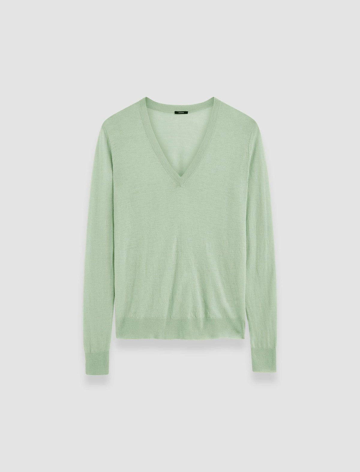JOSEPH Fashion Women Cashair V Neck Jumper Matcha