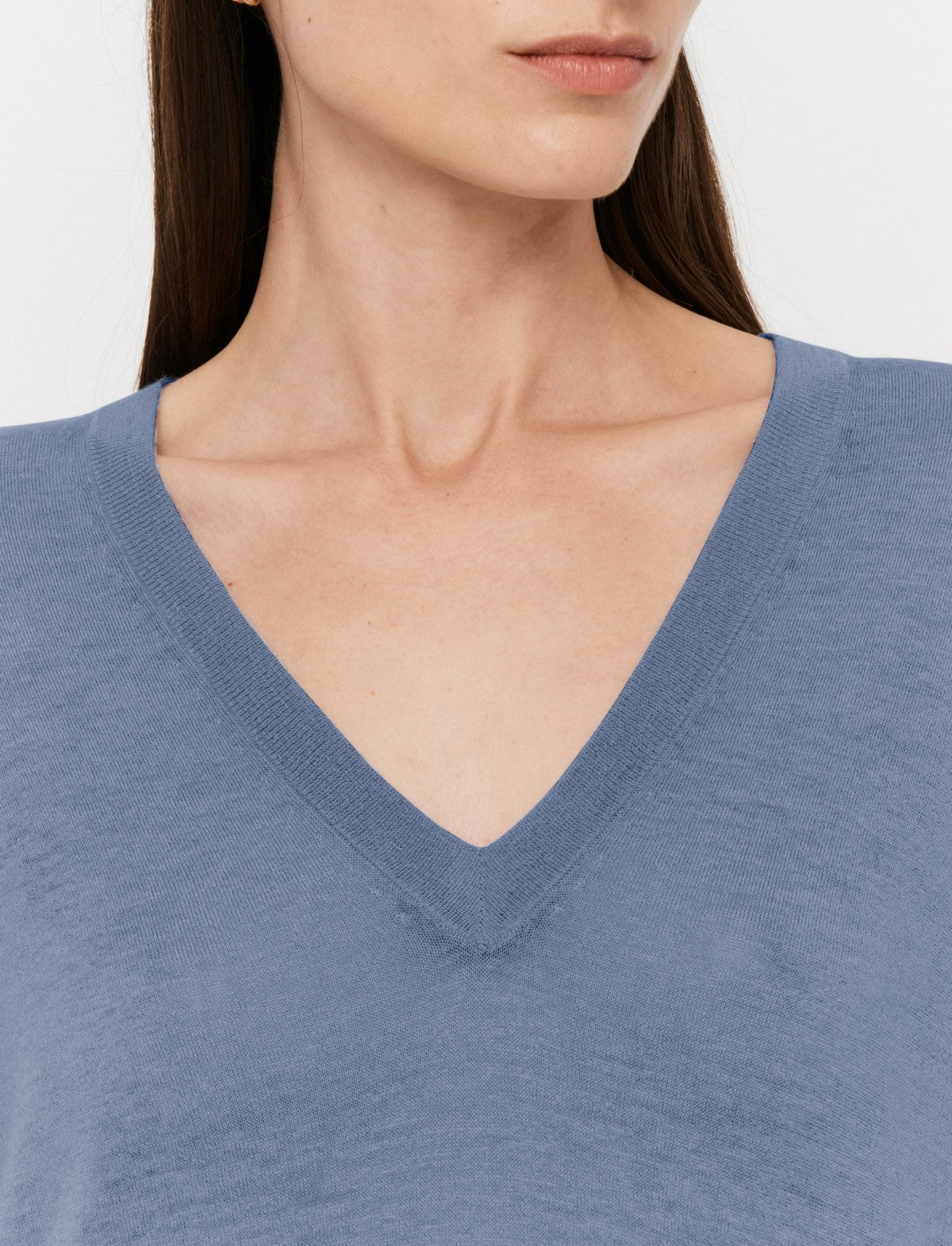 JOSEPH Fashion Women Cashair V Neck Jumper Harbour