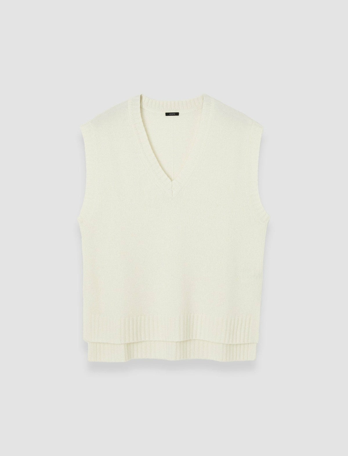 JOSEPH Fashion Women Open Cashmere Vest Ivory
