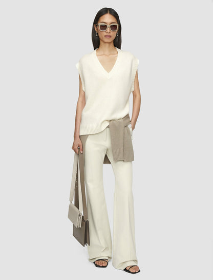 JOSEPH Fashion Women Open Cashmere Vest Ivory