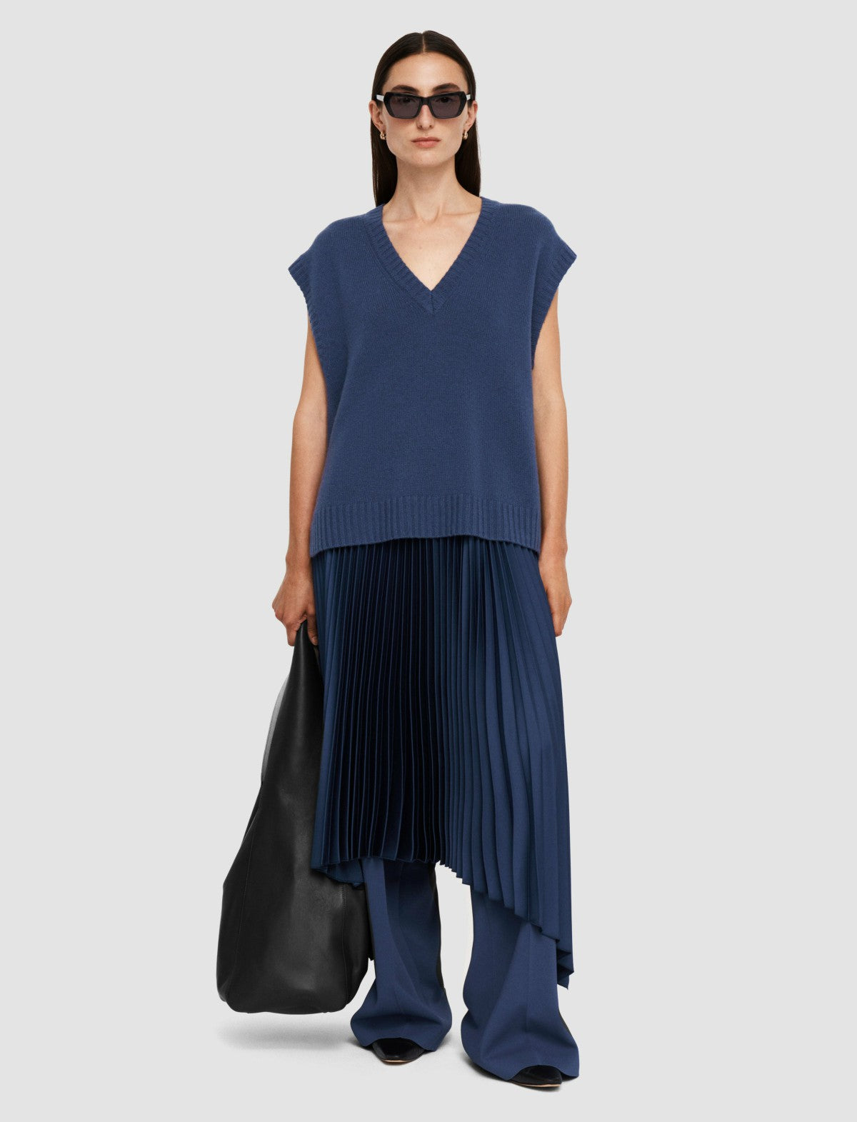 JOSEPH Fashion Women Open Cashmere Vest Harbour