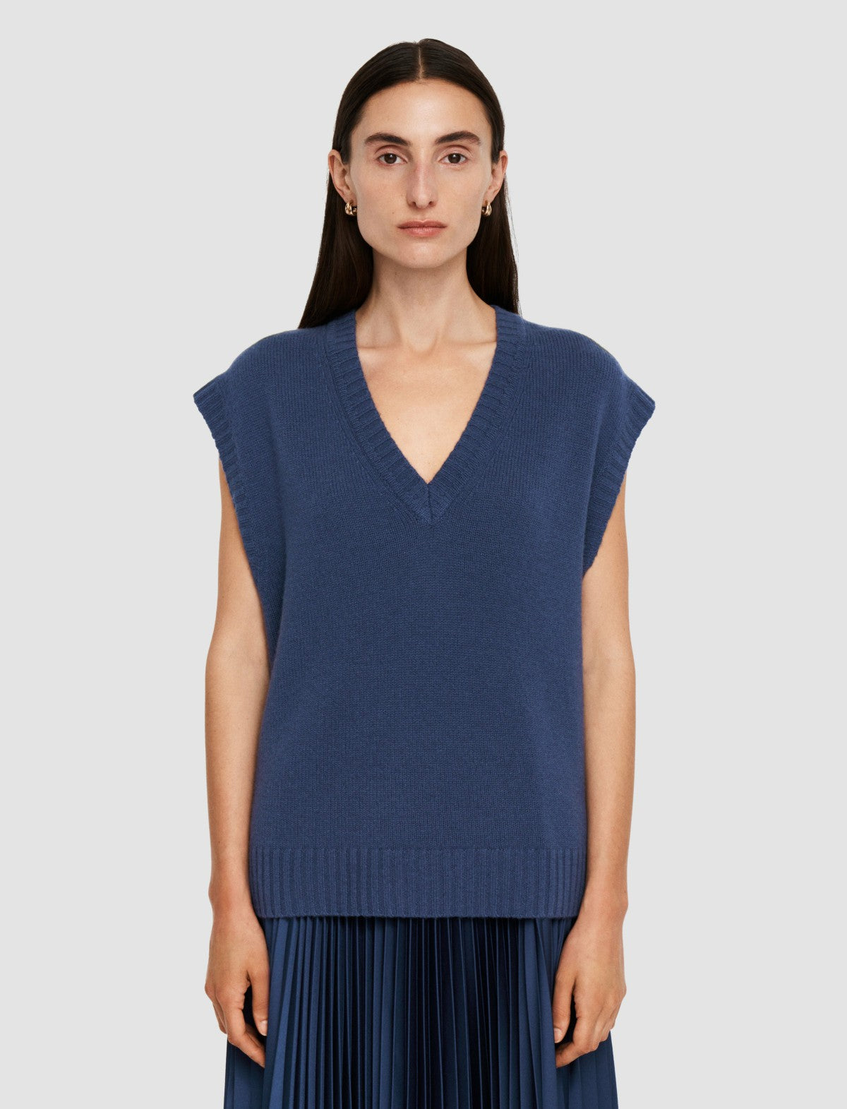 JOSEPH Fashion Women Open Cashmere Vest Harbour