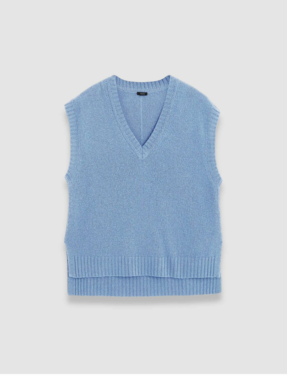 JOSEPH Fashion Women Open Cashmere Vest Faded Sky