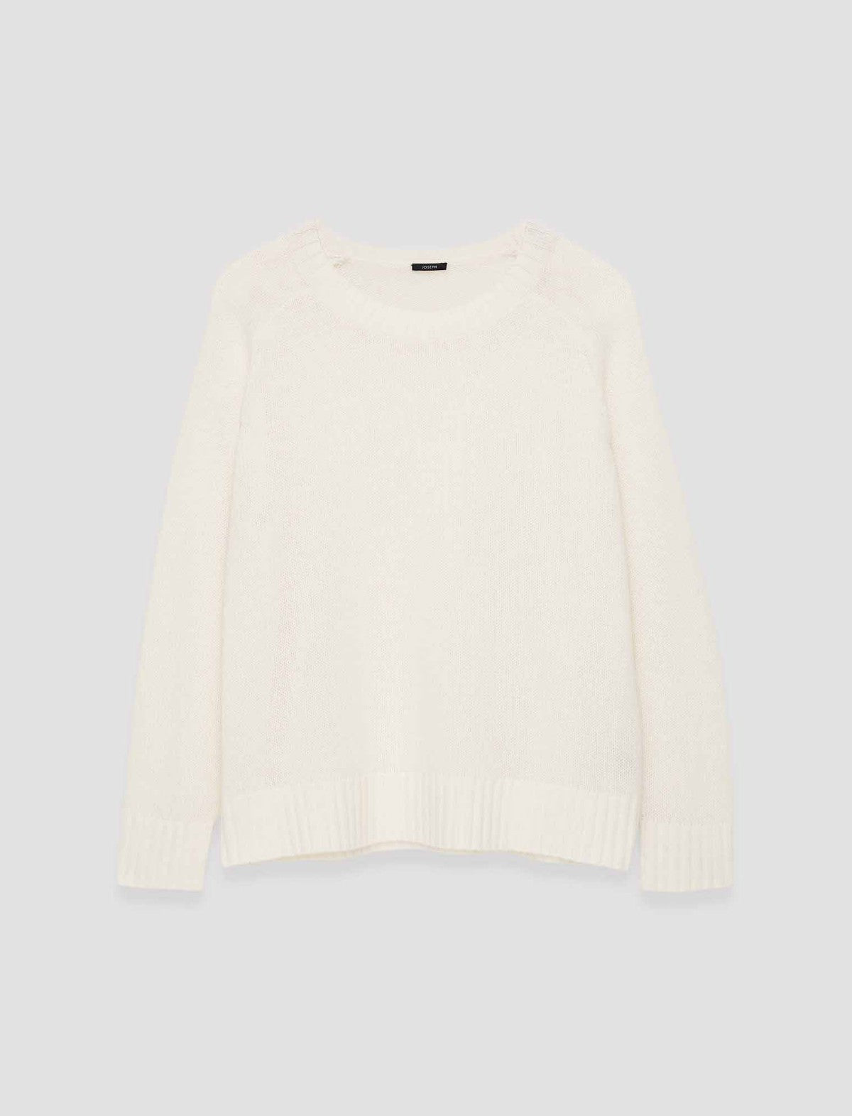 JOSEPH Fashion Women Open Cashmere Round Neck Jumper Ivory