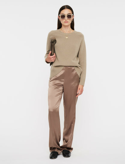 JOSEPH Fashion Women Open Cashmere Round Neck Jumper Escargot