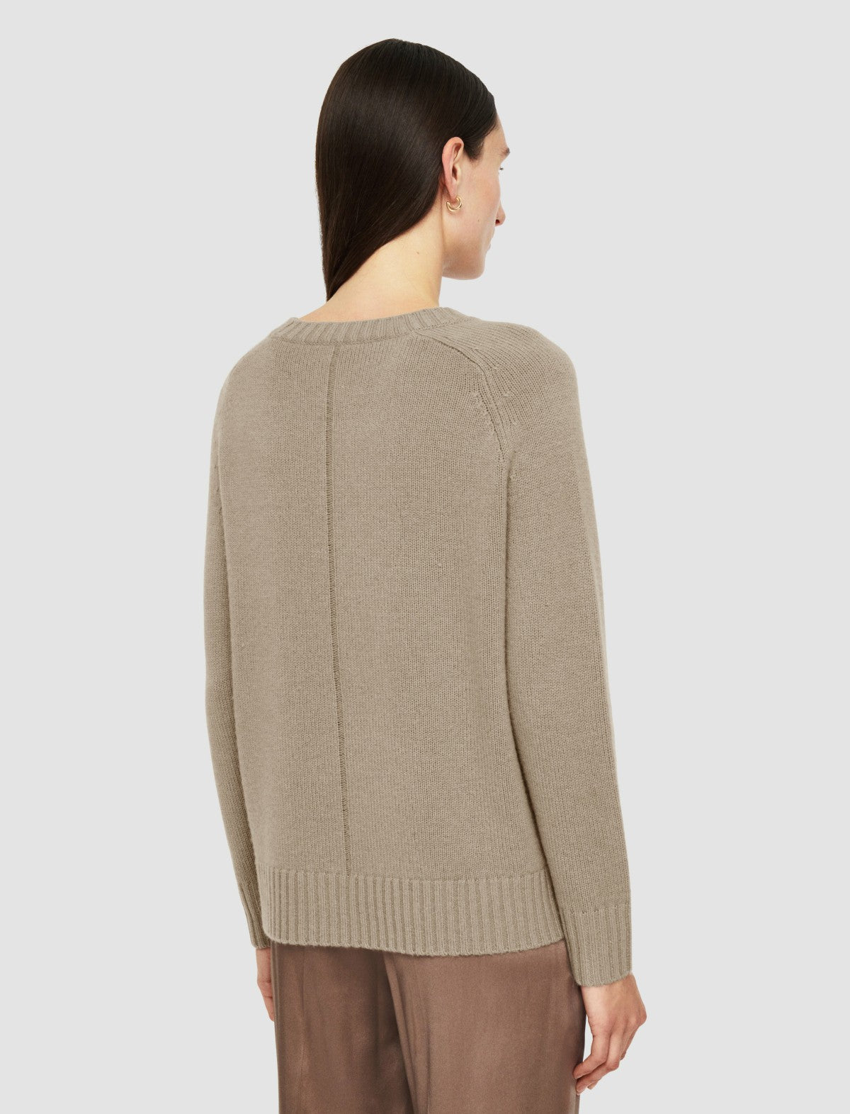 JOSEPH Fashion Women Open Cashmere Round Neck Jumper Escargot