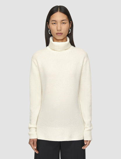 JOSEPH Fashion Women Open Cashmere High Neck Jumper Ivory