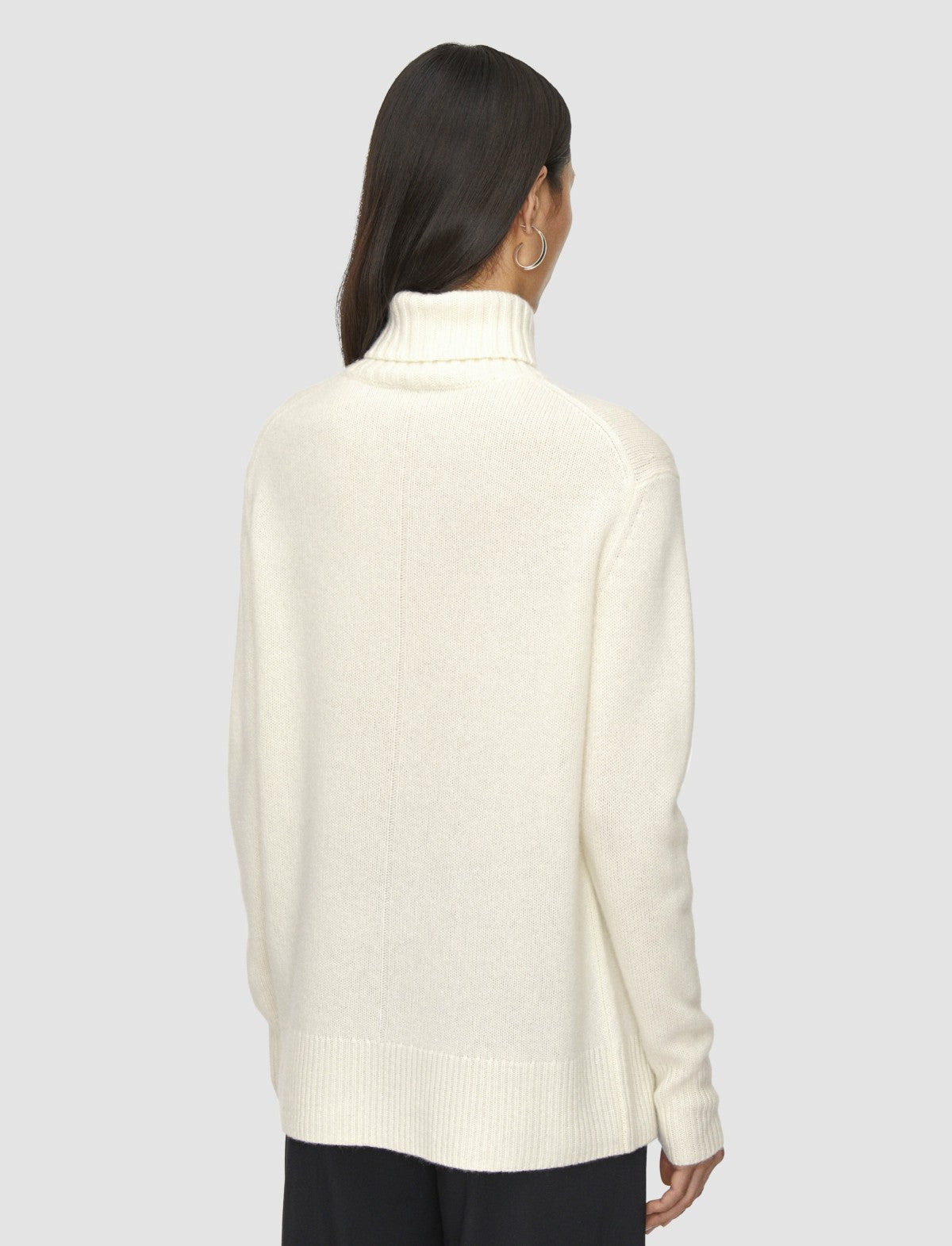 JOSEPH Fashion Women Open Cashmere High Neck Jumper Ivory