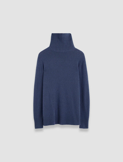 JOSEPH Fashion Women Open Cashmere High Neck Jumper Harbour