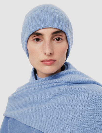 JOSEPH Fashion Women Open Cashmere Hat Faded Sky