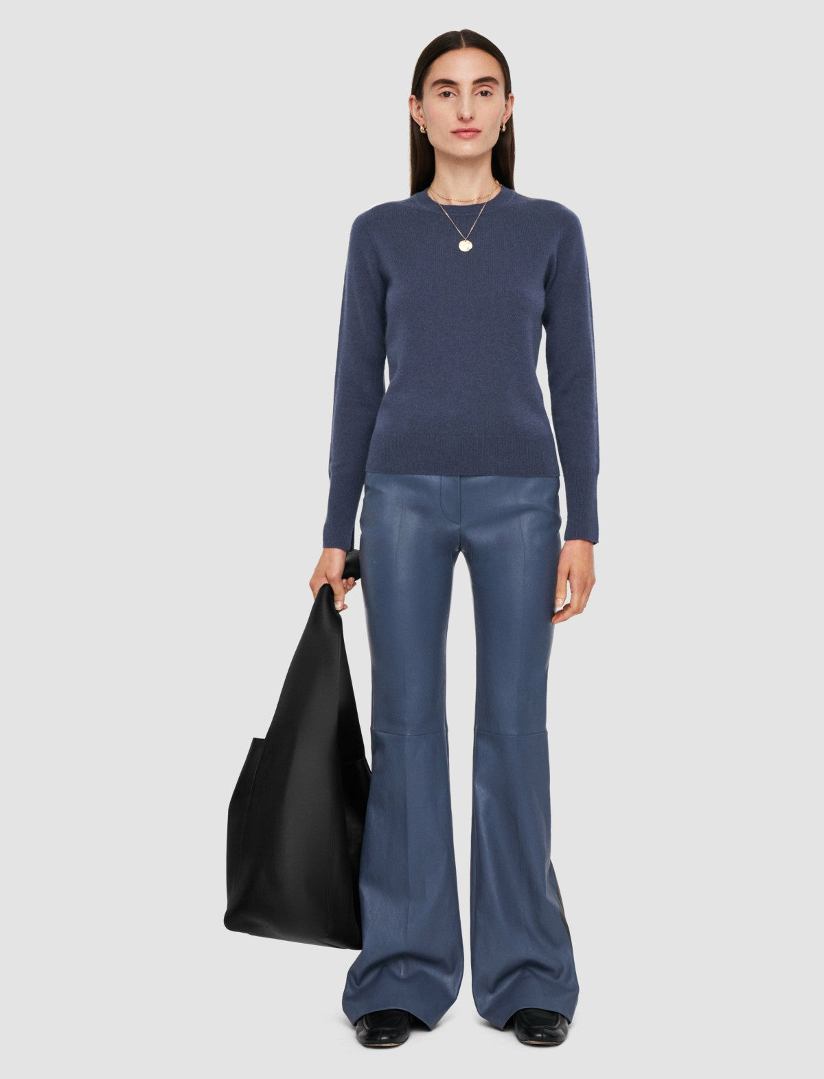 JOSEPH Fashion Women Light Pure Cashmere Round Neck Jumper Harbour