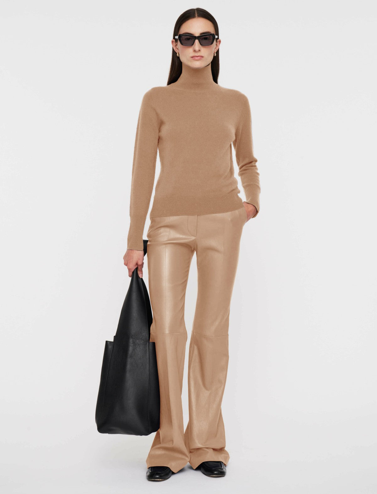JOSEPH Fashion Women Light Pure Cashmere High Neck Jumper Blusher