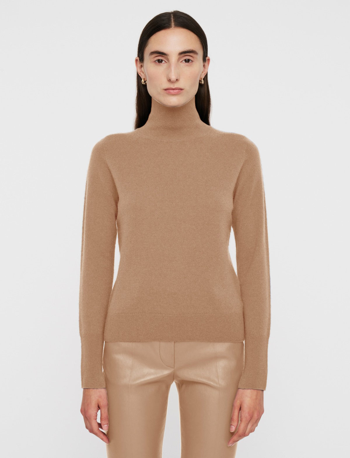 JOSEPH Fashion Women Light Pure Cashmere High Neck Jumper Blusher