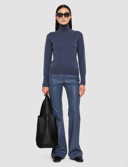 JOSEPH Fashion Women Light Pure Cashmere High Neck Jumper Harbour