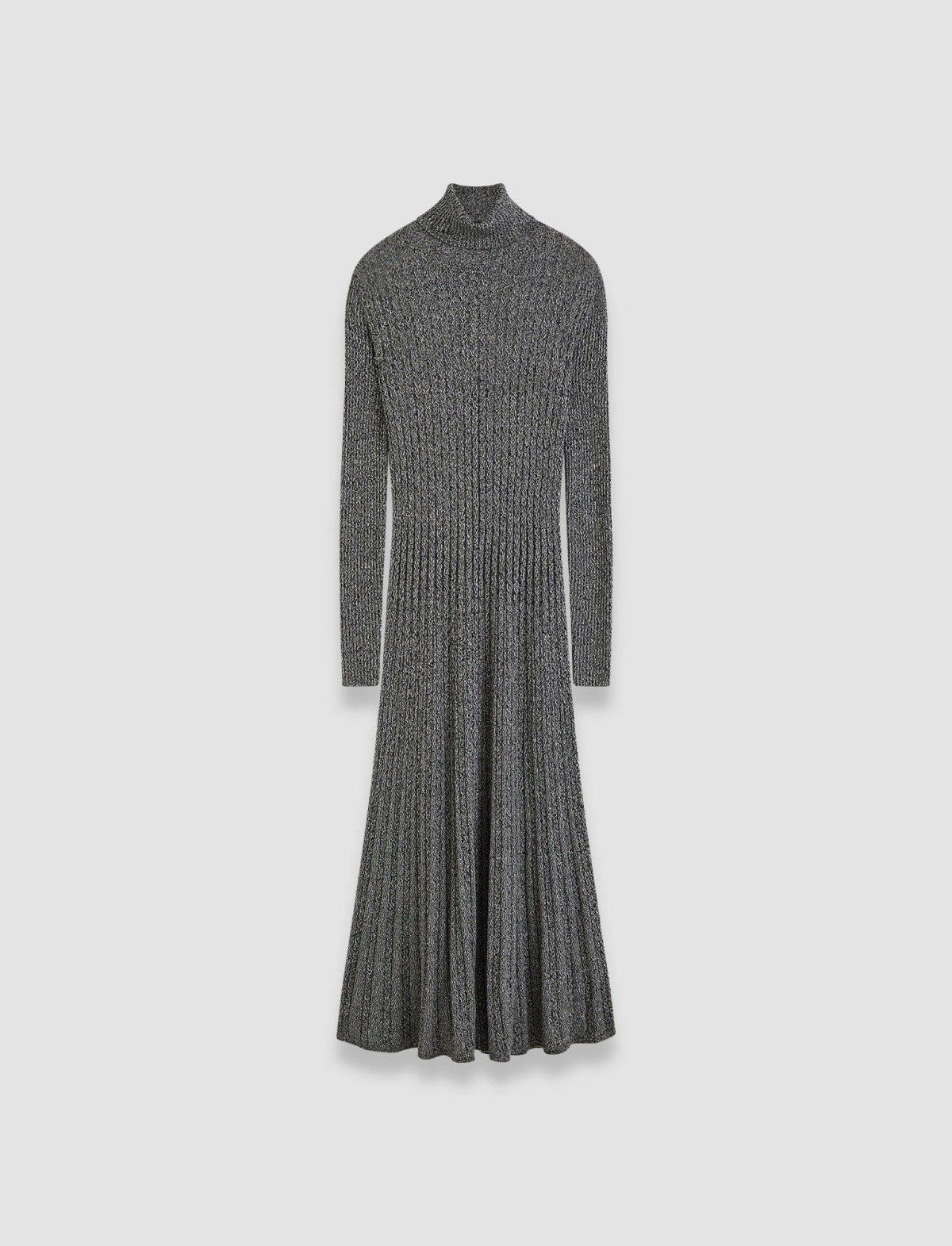 JOSEPH Fashion Women Ribbed Cable Knit Dress Ivory/Black