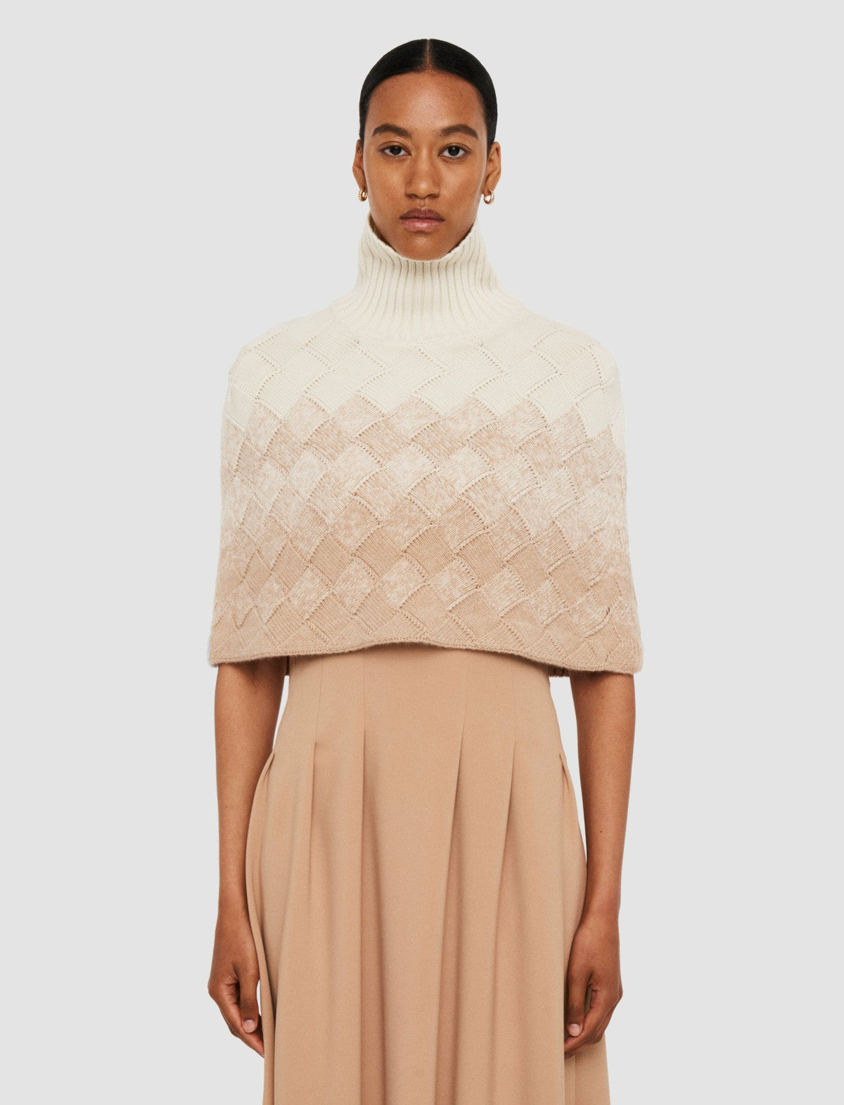 JOSEPH Fashion Women Weave Knit Neck Warmer Ivory/Blusher