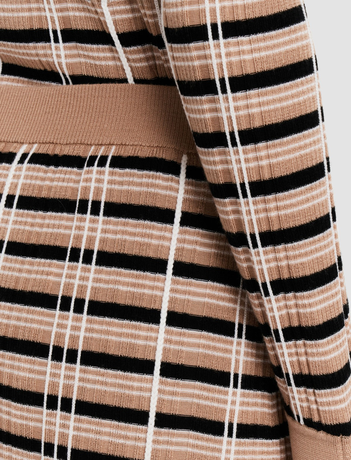 JOSEPH Fashion Women Check Wool Silk Skirt Blusher Combo