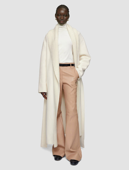 JOSEPH Fashion Women Rica Double Face Cashmere Coat Ivory