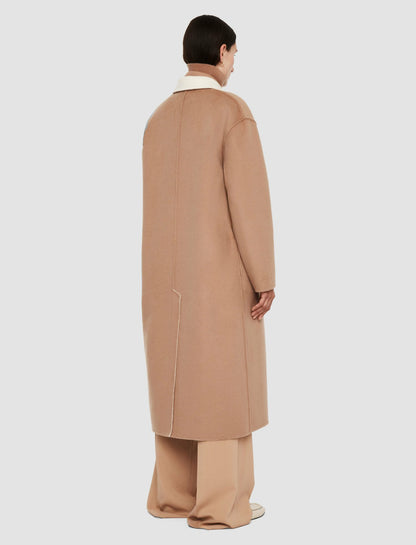 JOSEPH Fashion Women Edmond Reversible Double Face Cashmere Coat Ivory/Blusher