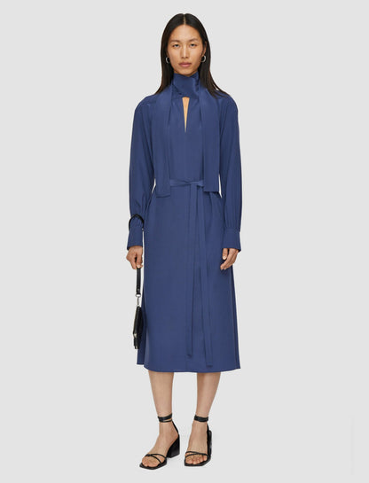 JOSEPH Fashion Women Bolero Silk Crepe de Chine Dress Harbour