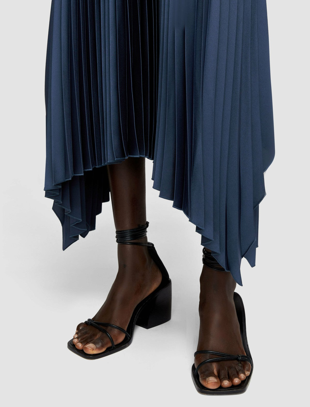 JOSEPH Fashion Women Ade Knit Weave Plissé Skirt Harbour