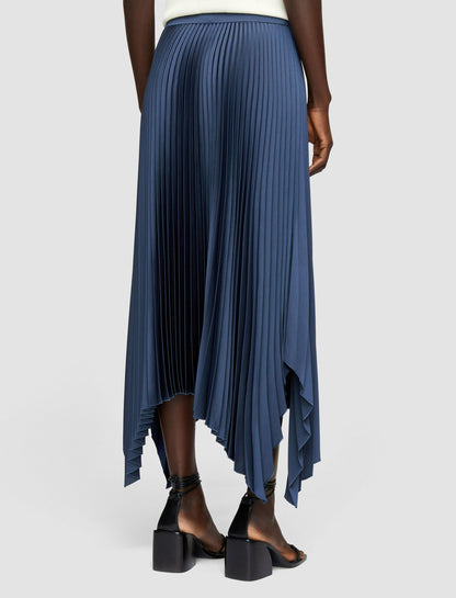 JOSEPH Fashion Women Ade Knit Weave Plissé Skirt Harbour