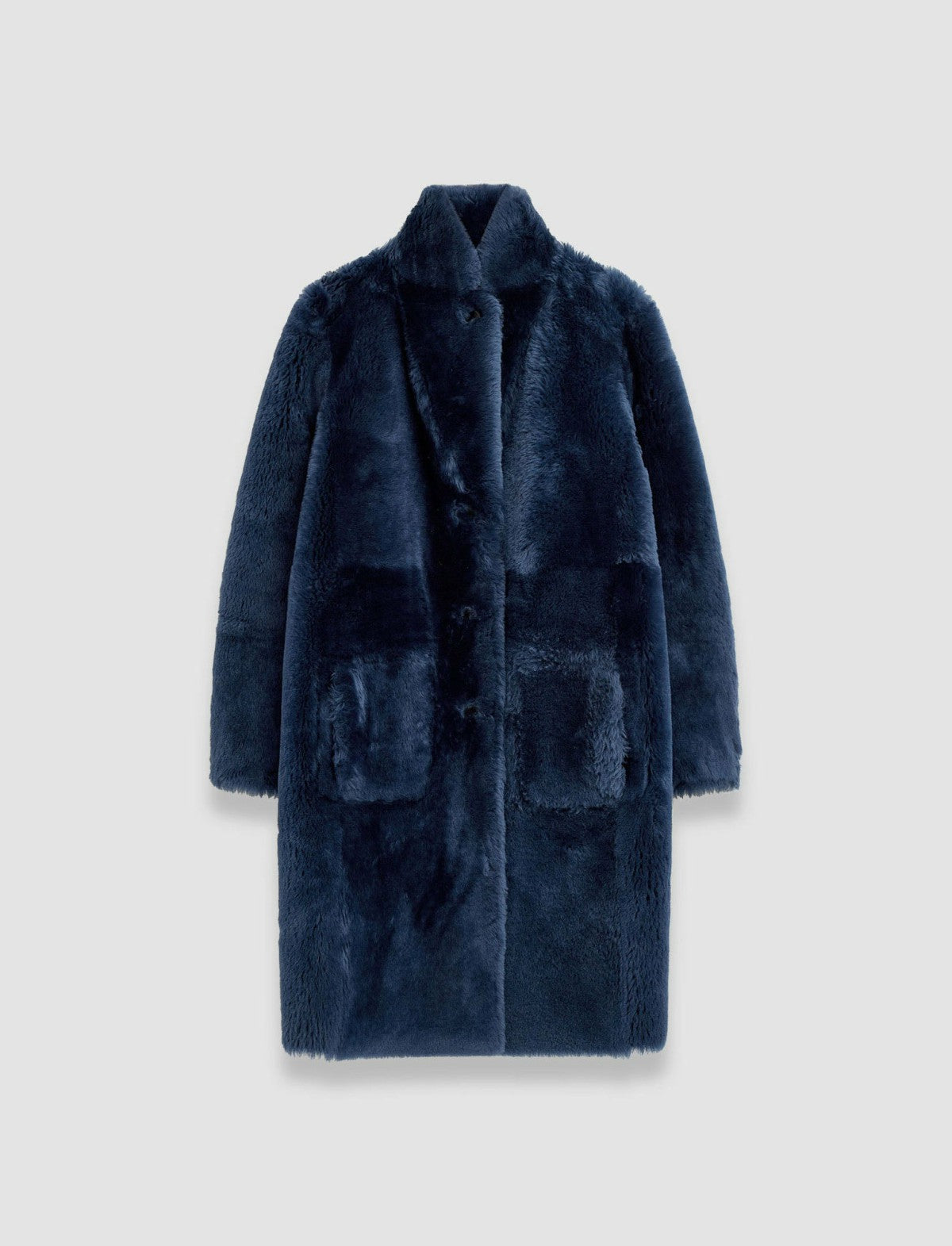 JOSEPH Fashion Women Britanny Reversible Shearling Coat Harbour