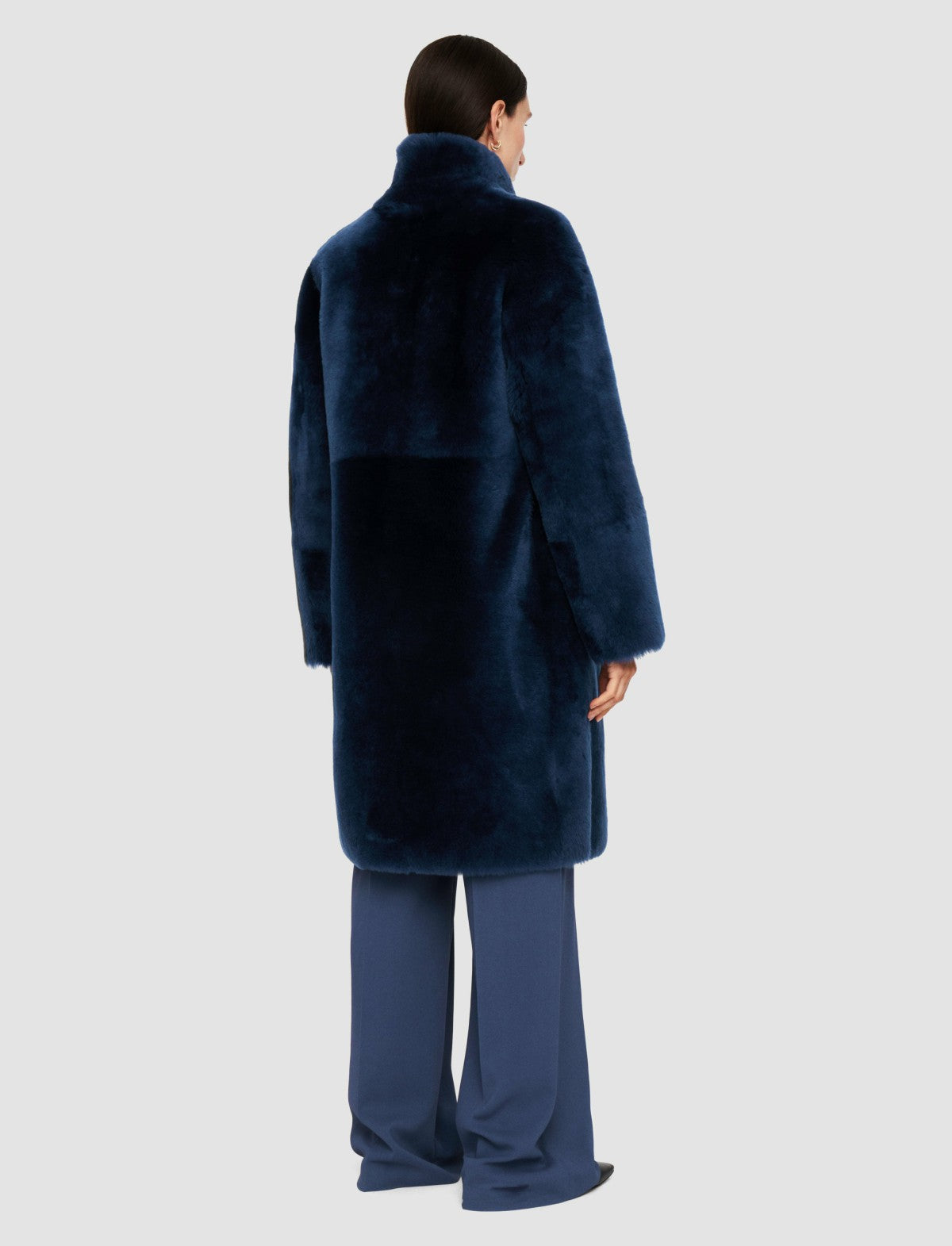 JOSEPH Fashion Women Britanny Reversible Shearling Coat Harbour