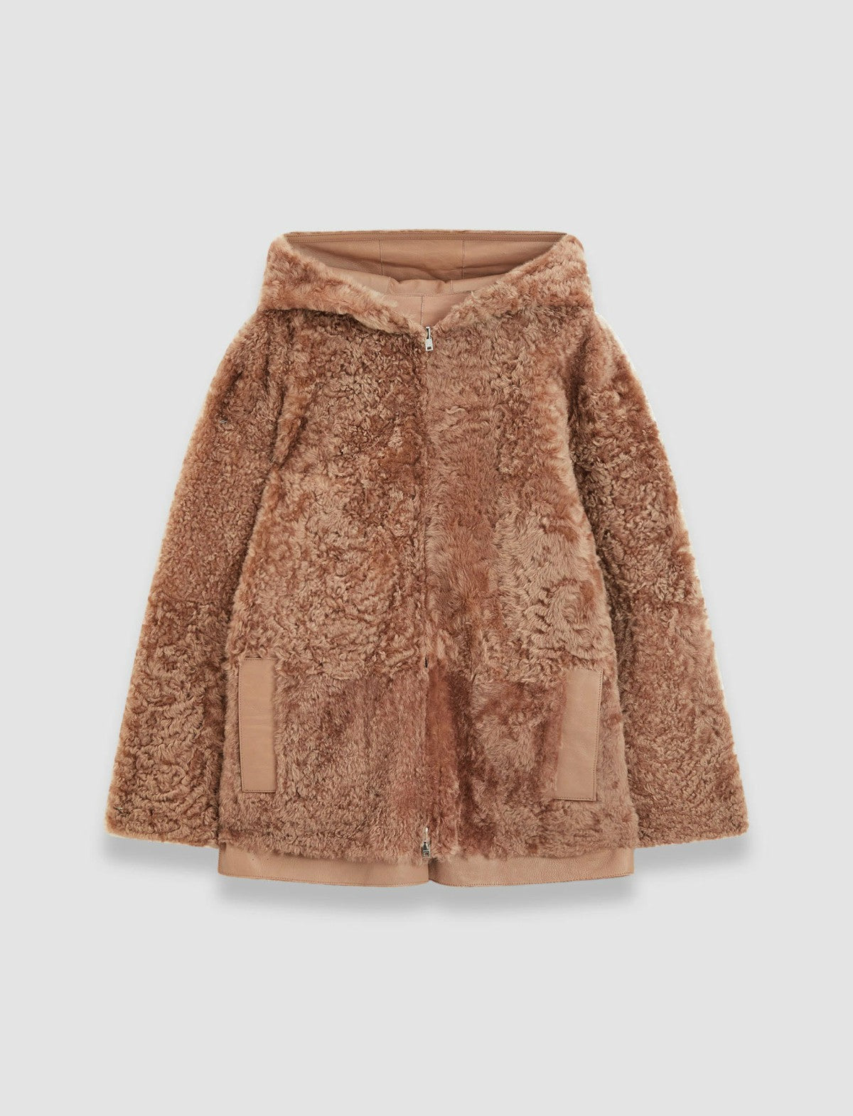 JOSEPH Fashion Women Cosser Reversible Shearling Coat Blusher