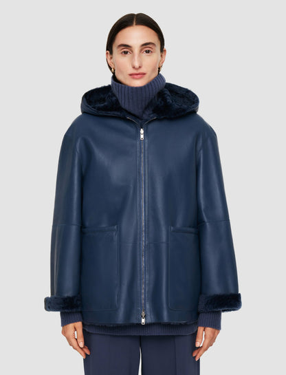JOSEPH Fashion Women Cosser Reversible Shearling Coat Harbour