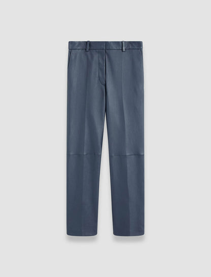 JOSEPH Fashion Women Coleman Leather Stretch Trousers Harbour