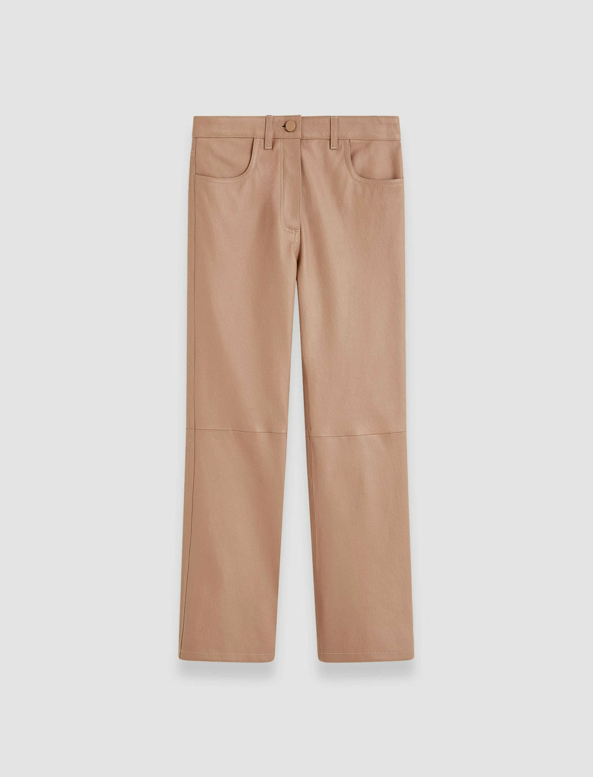 JOSEPH Fashion Women Duke Leather Stretch Trousers Blusher