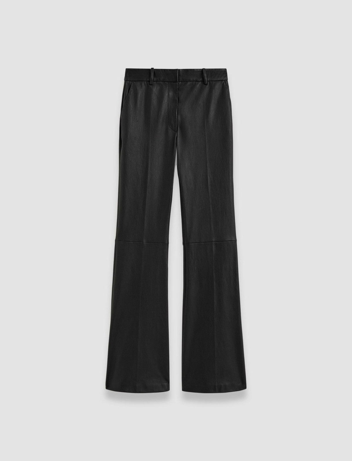 JOSEPH Fashion Women Tafira Leather Stretch Trousers Black