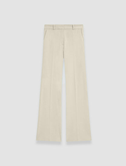 JOSEPH Fashion Women Tafira Leather Stretch Trousers Quail