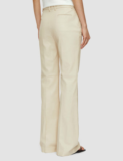 JOSEPH Fashion Women Tafira Leather Stretch Trousers Quail
